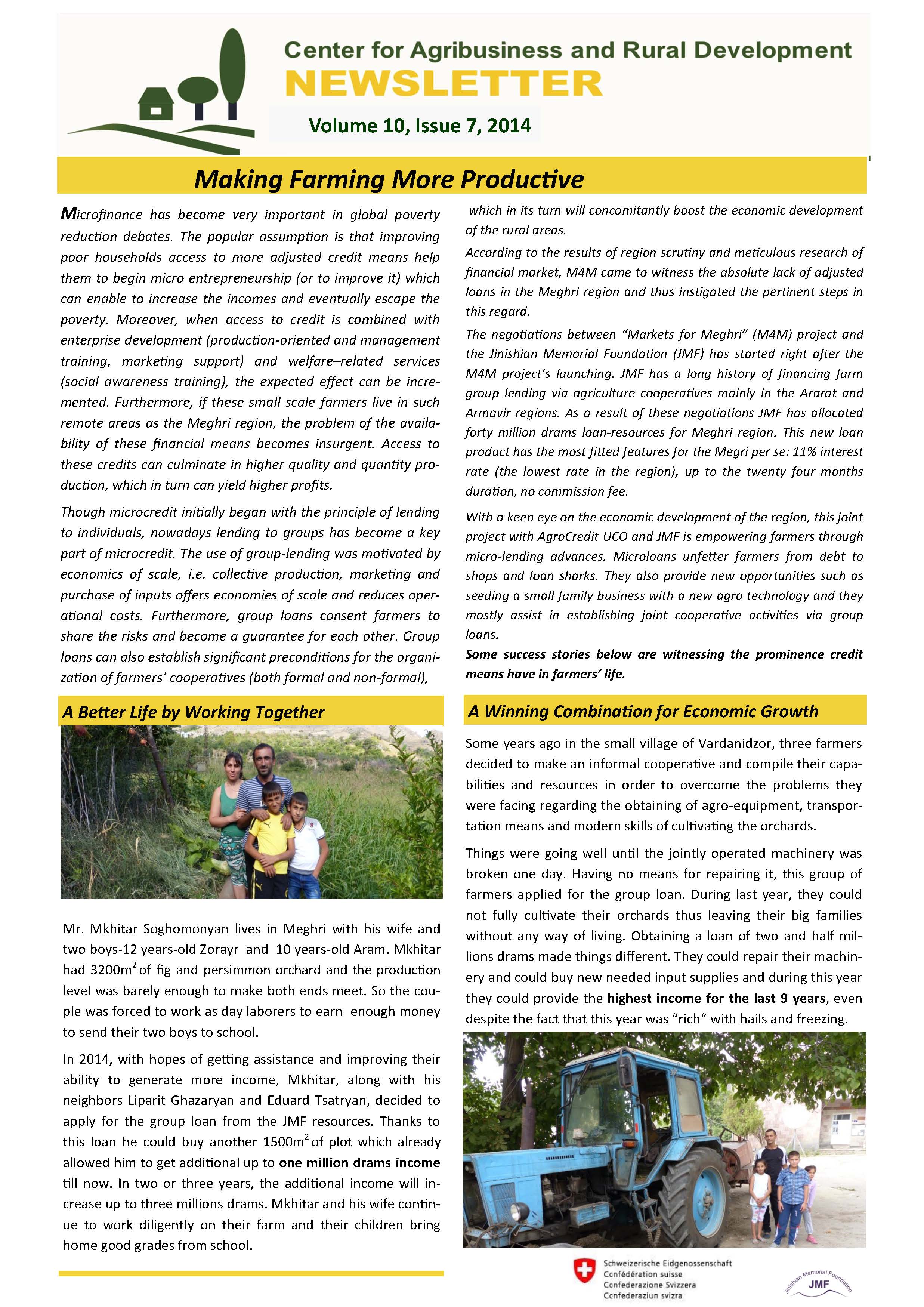CARD Newsletter, Issue 10, 2014
